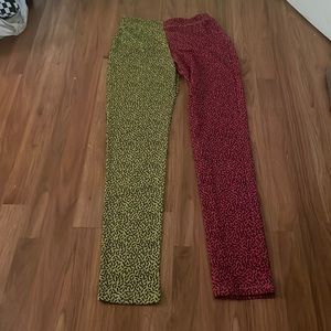 Dolls kill Club Exx XL split color leggings